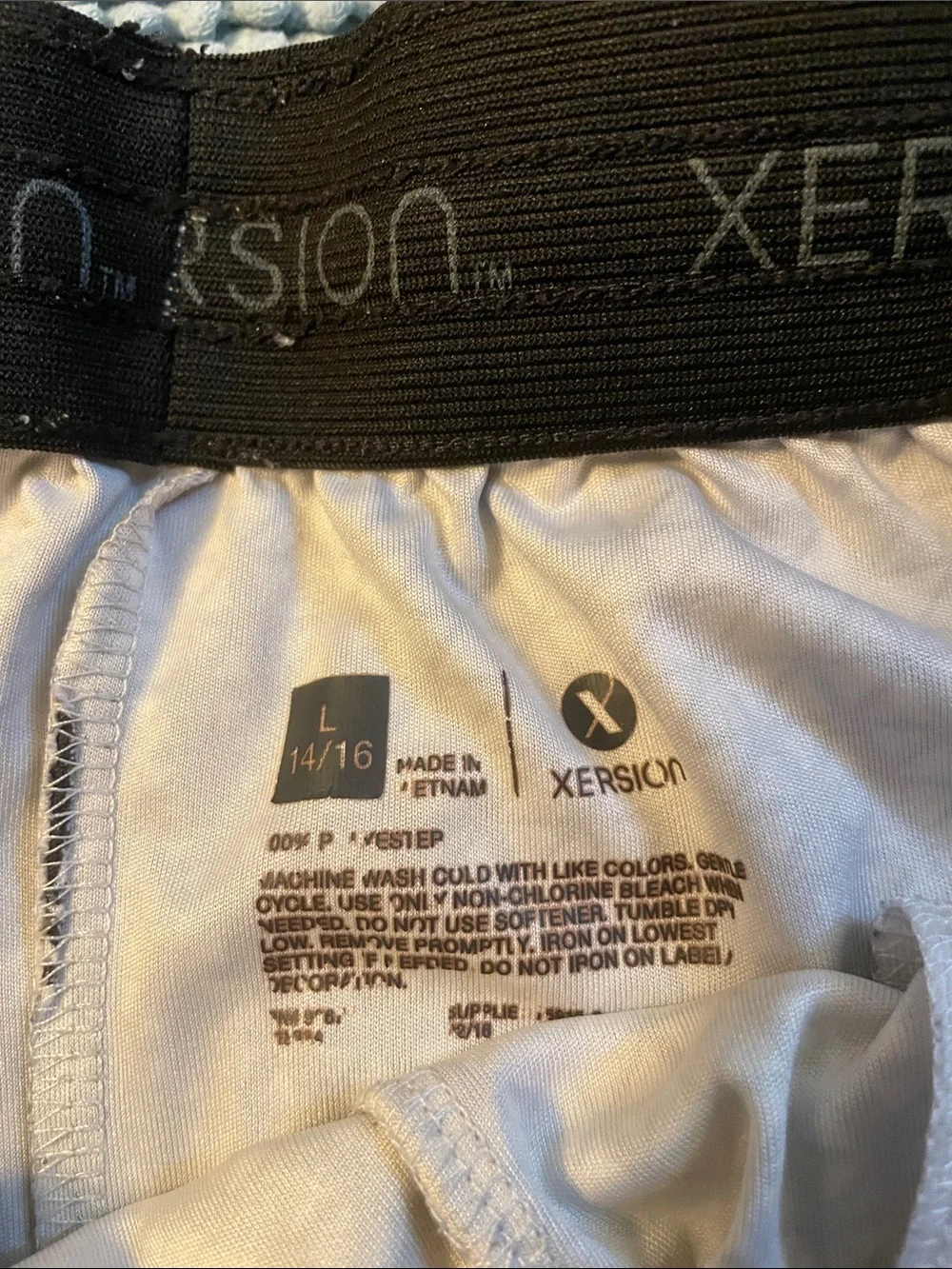 Xersion Black and White Performance Shorts